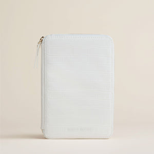 Bijoux Jewelry Folio - White Crocodile